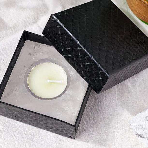 bougeoir cristal de roche - Esprit Chandelier