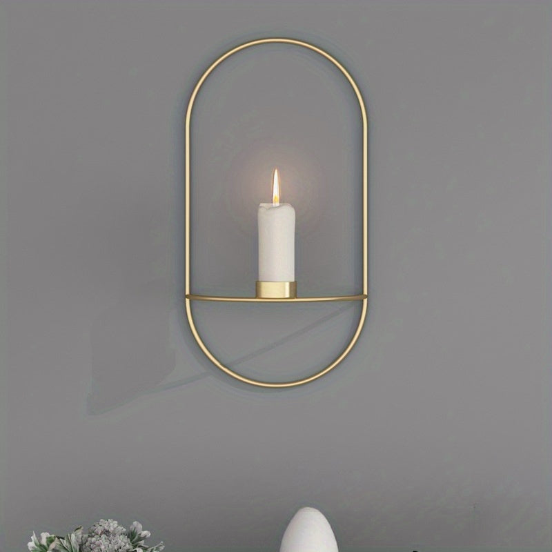 bougeoir dore mural design - Esprit Chandelier