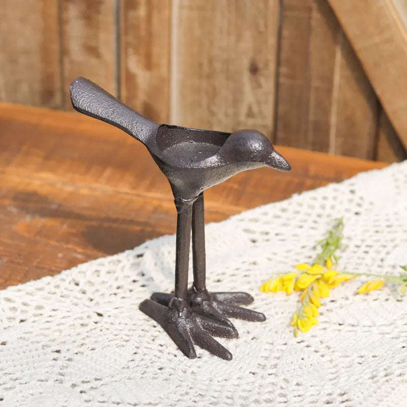 bougeoir en fonte pattes oiseau - Esprit Chandelier