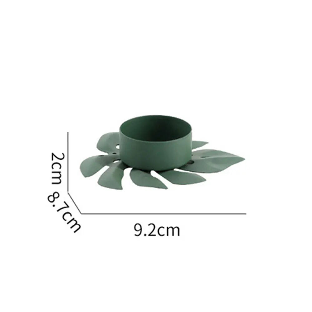 bougeoir feuille vert S - Esprit Chandelier