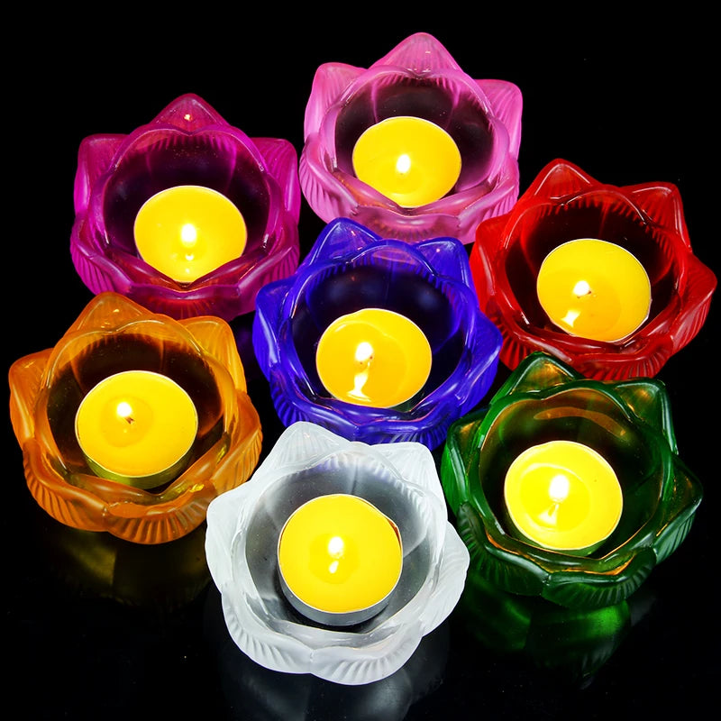 bougeoir fleur chakra - Esprit Chandelier