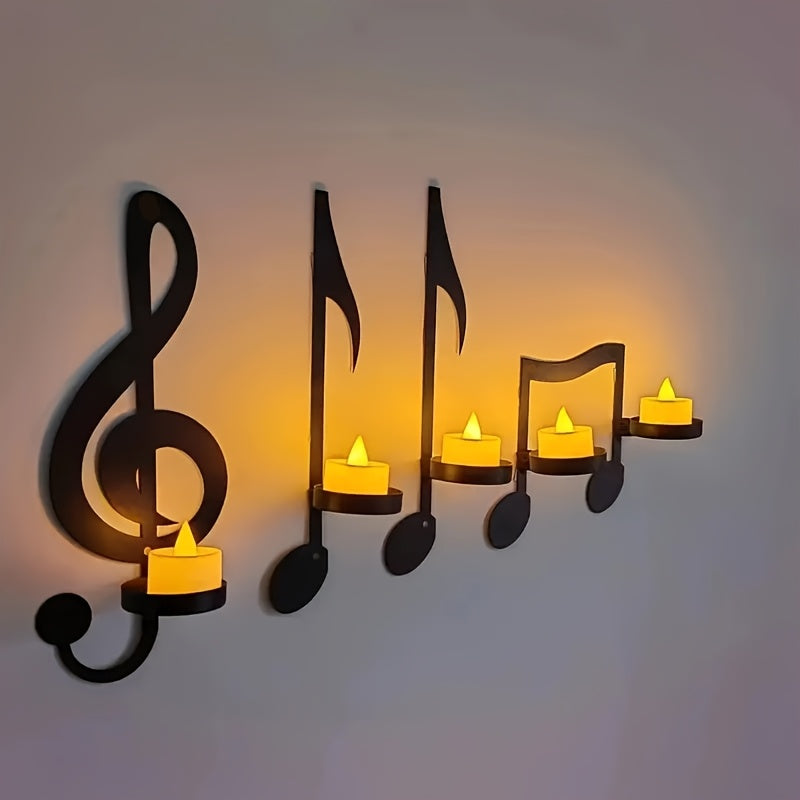 bougeoir mural notes musique - Esprit Chandelier