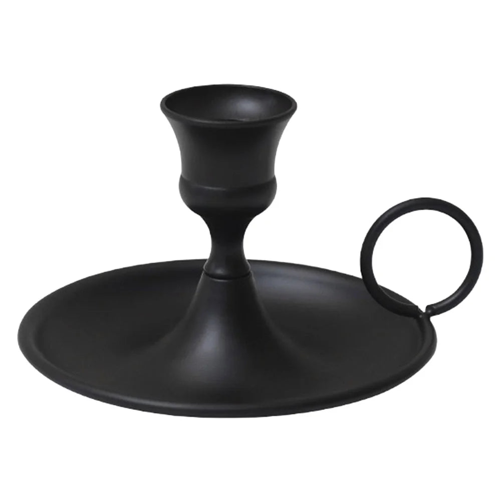 bougeoir noir classique - Esprit Chandelier