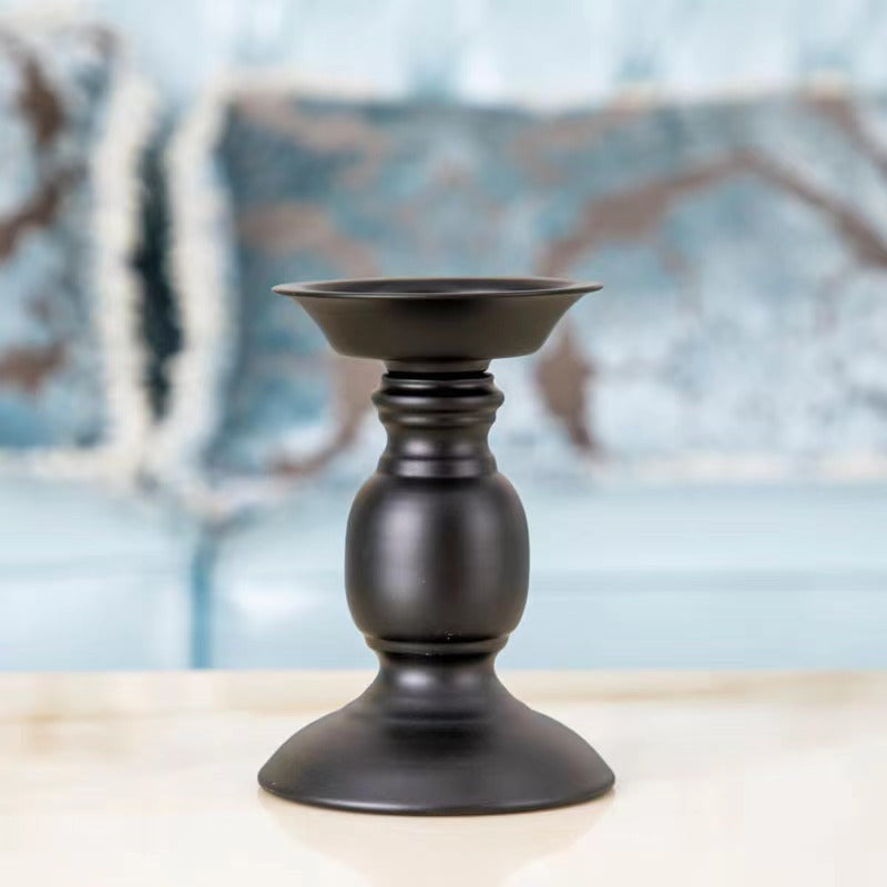 bougeoir noir rustique S - Esprit Chandelier