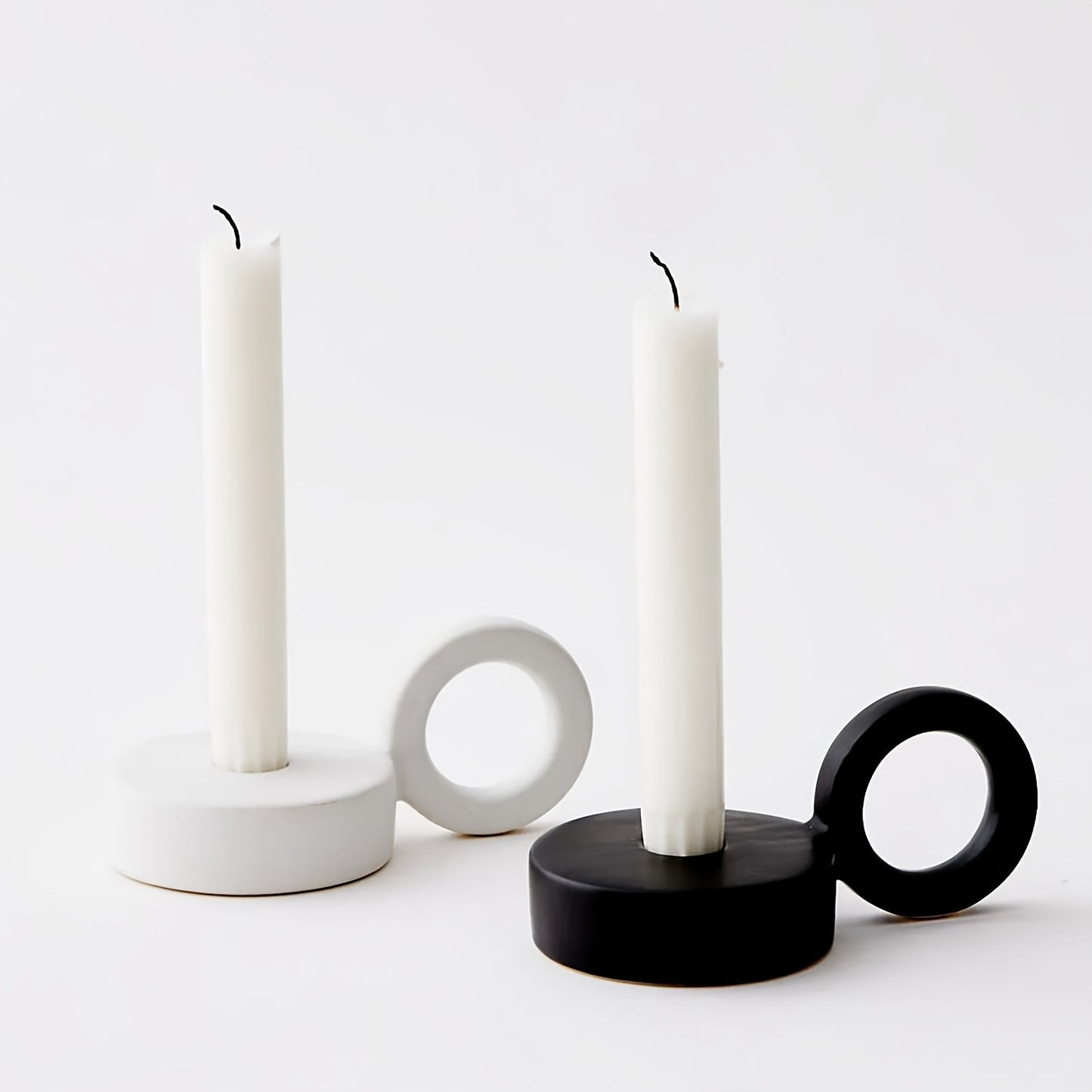 bougeoir rond céramique - Esprit Chandelier