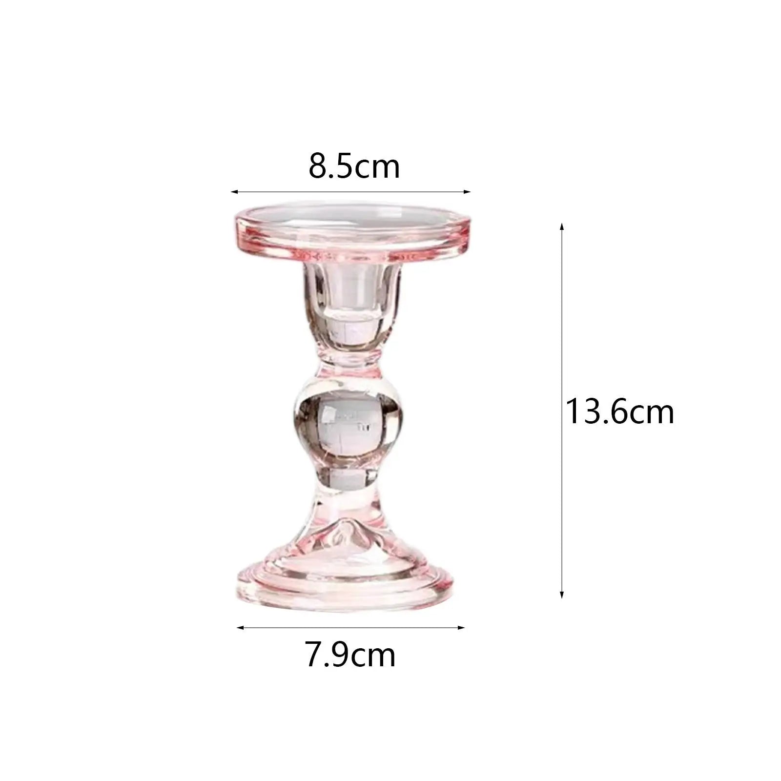 bougeoir rose pilier format