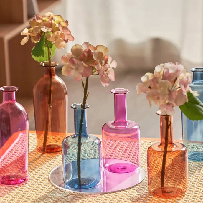 soliflore bougeoir verre