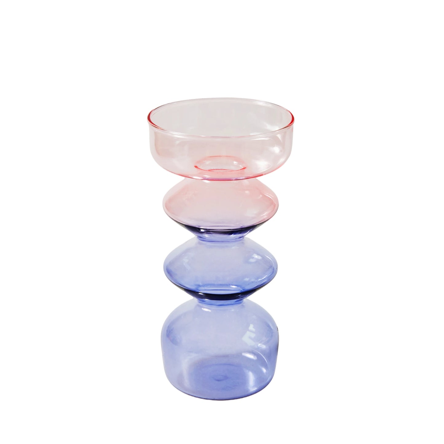 bougeoir tealight bicolore rose lila