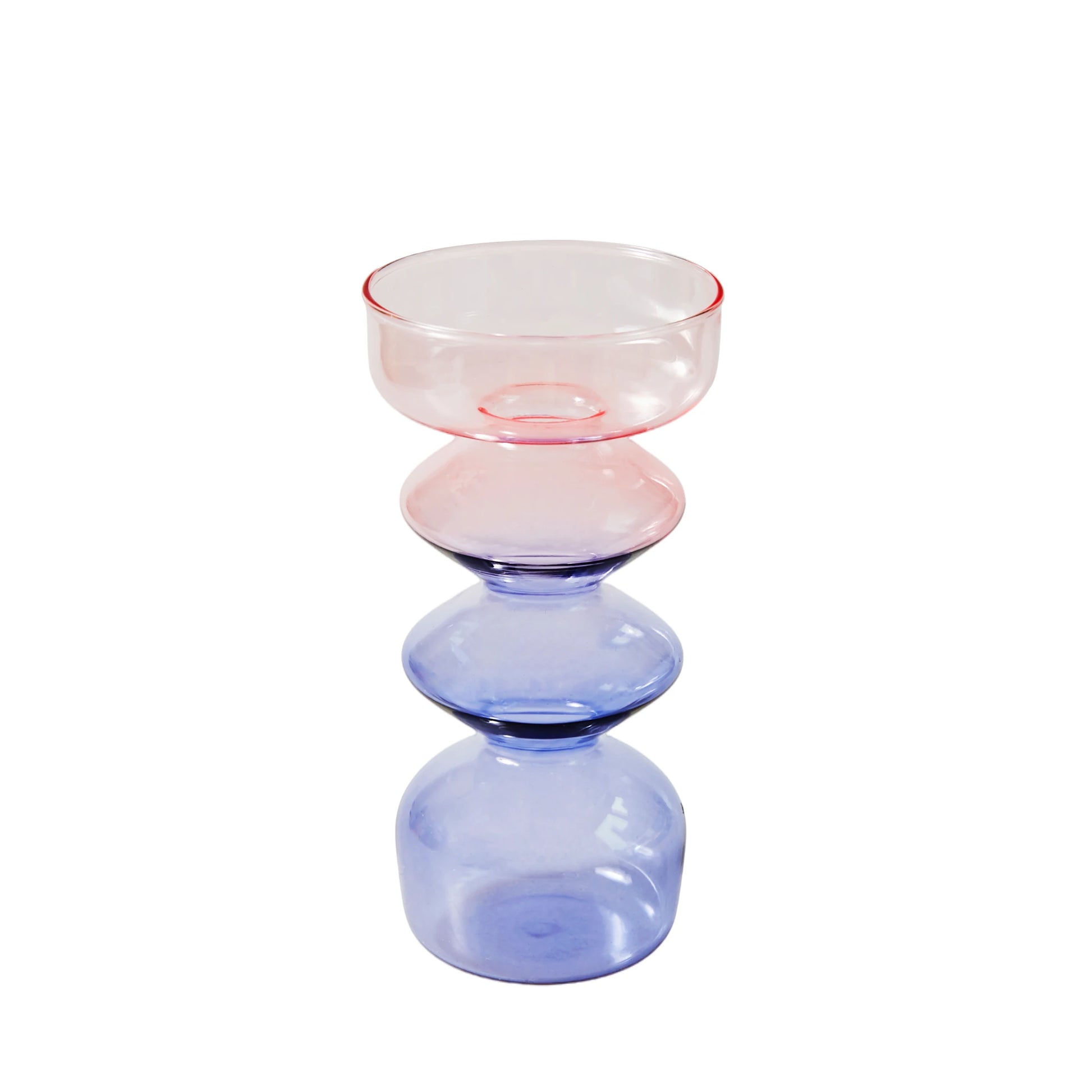 bougeoir tealight bicolore rose lila