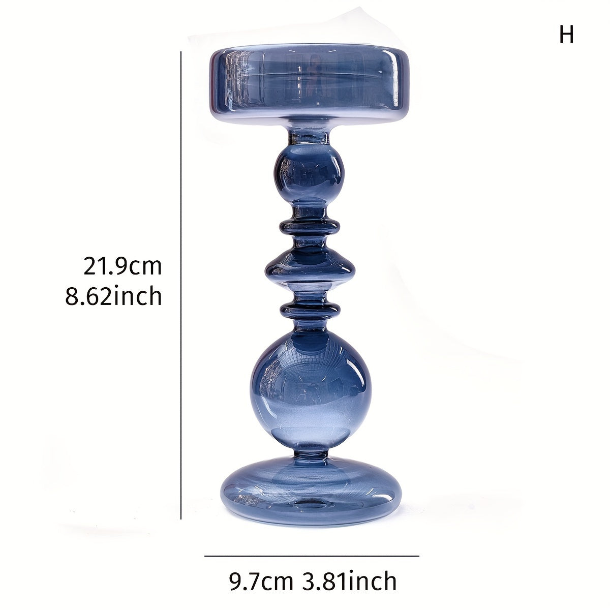 bougeoir tealight bleu petrole