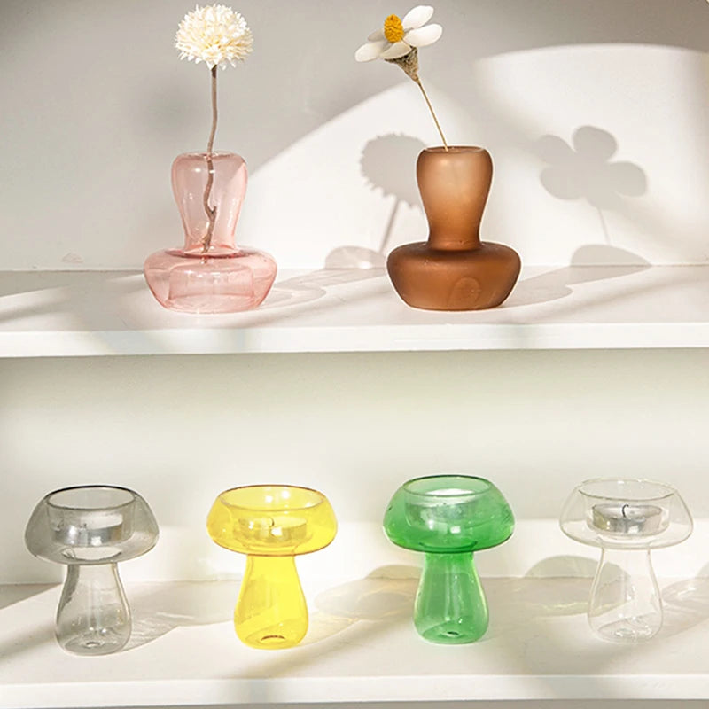 bougeoir verre soliflore  - Esprit Chandelier