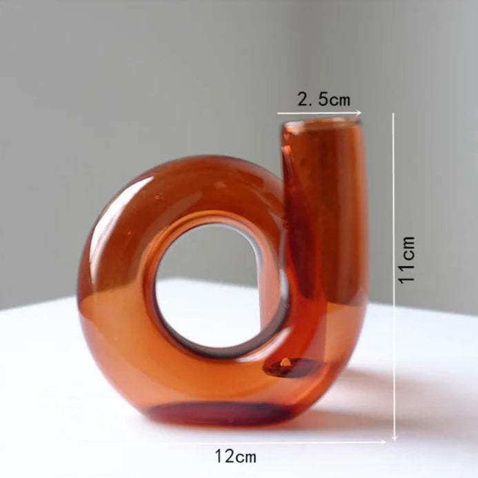 bougeoir verre escargot format