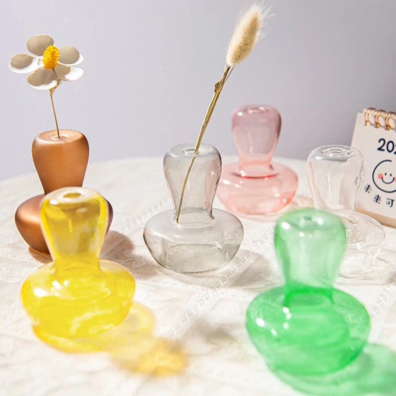 bougeoir verre soliflore - Esprit Chandelier