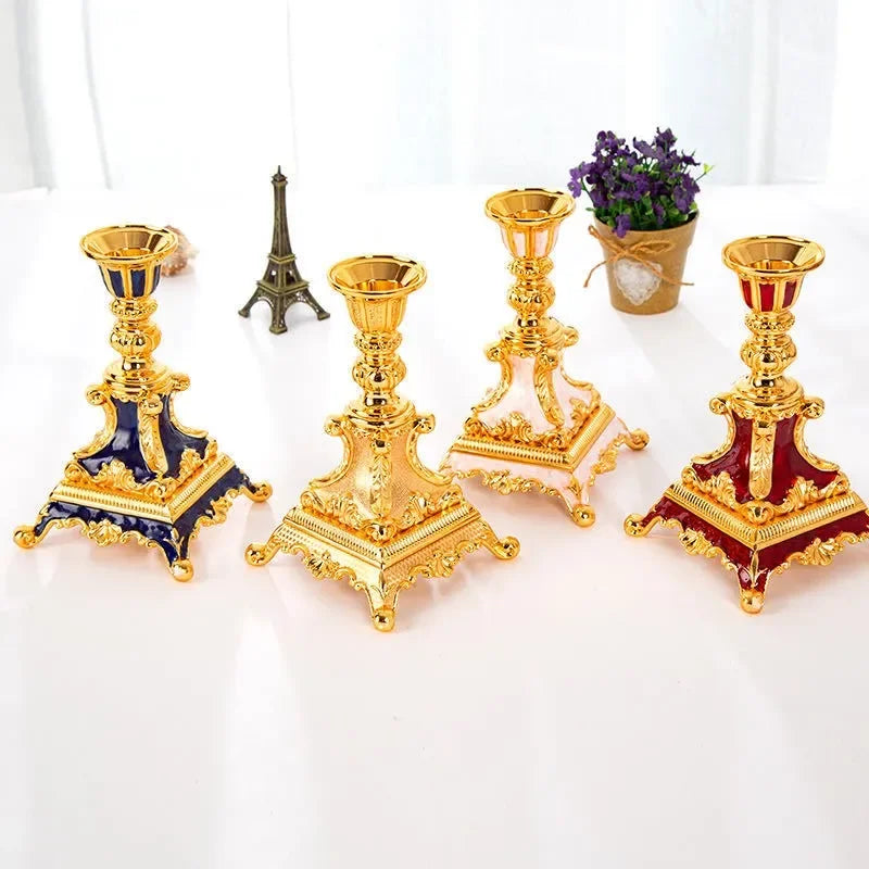 bougeoirs Versailles dore coloré - Esprit Chandelier