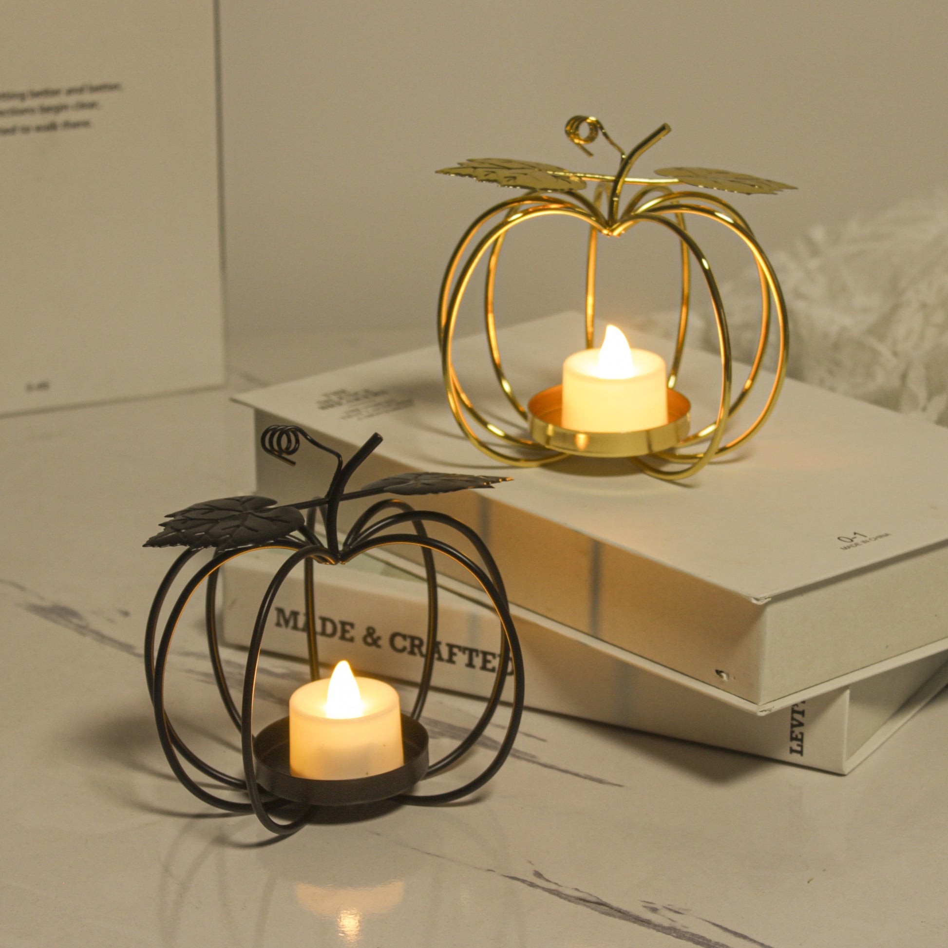 bougeoirs courge - Esprit Chandelier