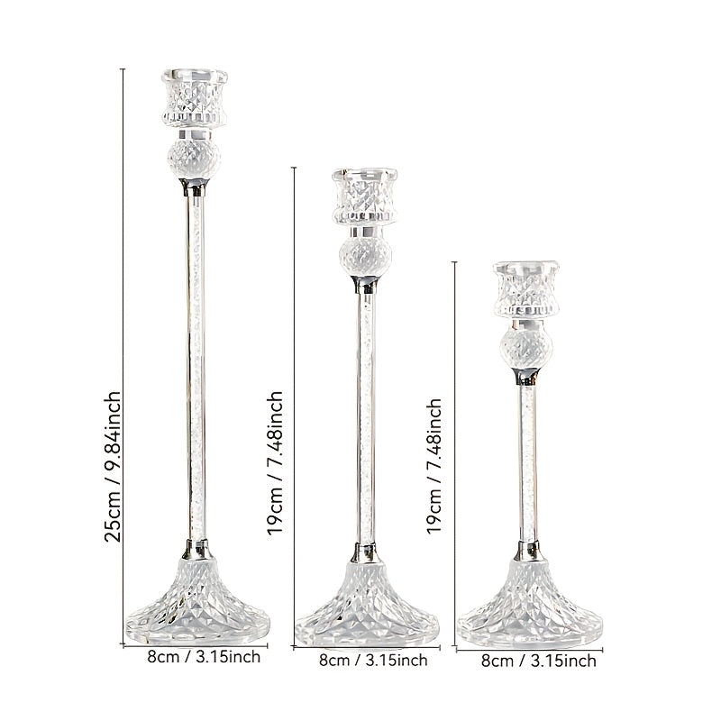 bougeoir cristal ancien format - Esprit Chandelier