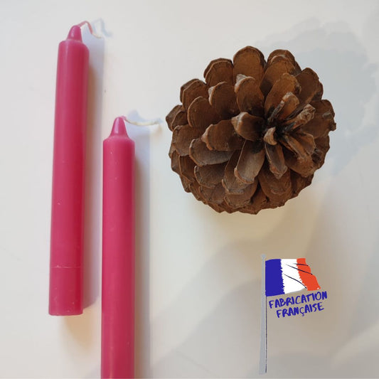 Bougie Rose x2 - 20cm