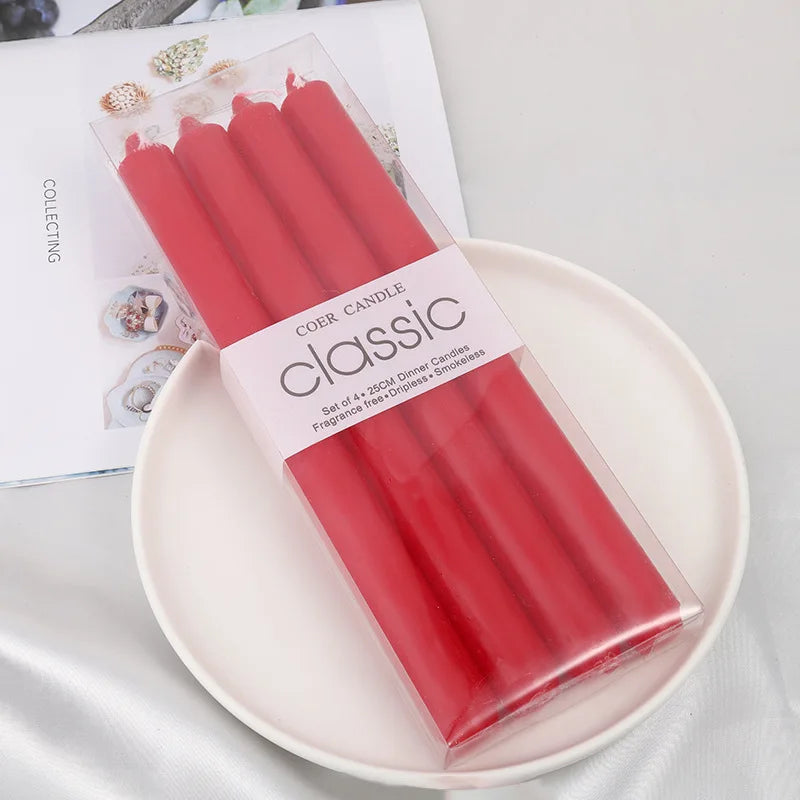 bougie pilier rouge
