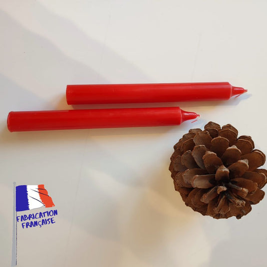 Bougie Rouge x2 - 20cm