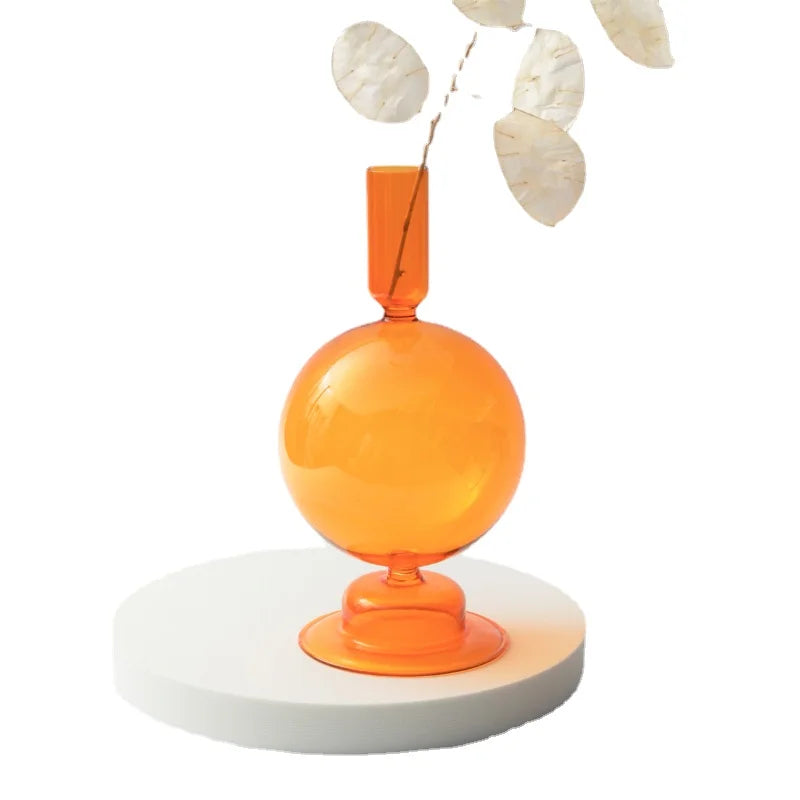 boule verre orange