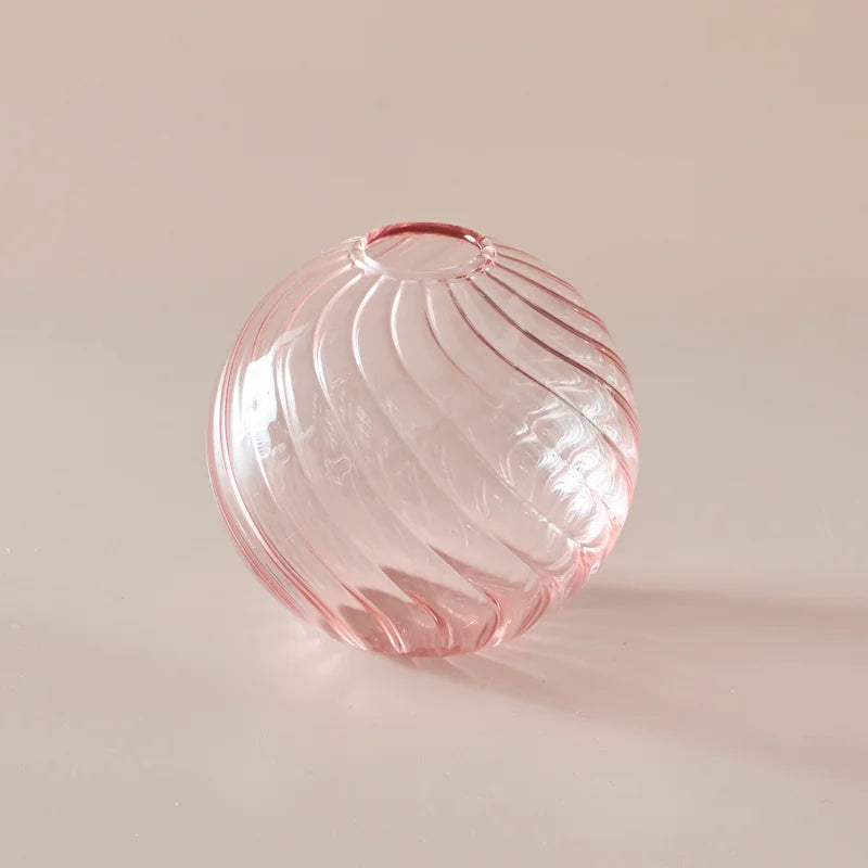 boule verre rose grande