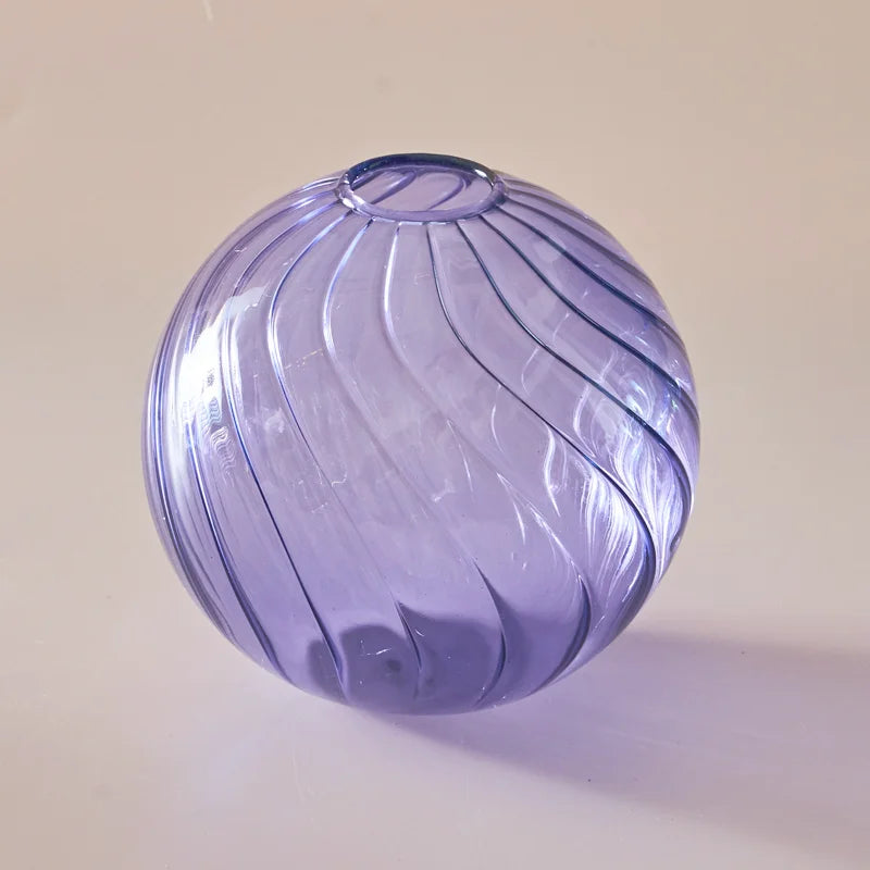 boule verre violet