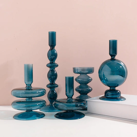 chandelier bleu canard