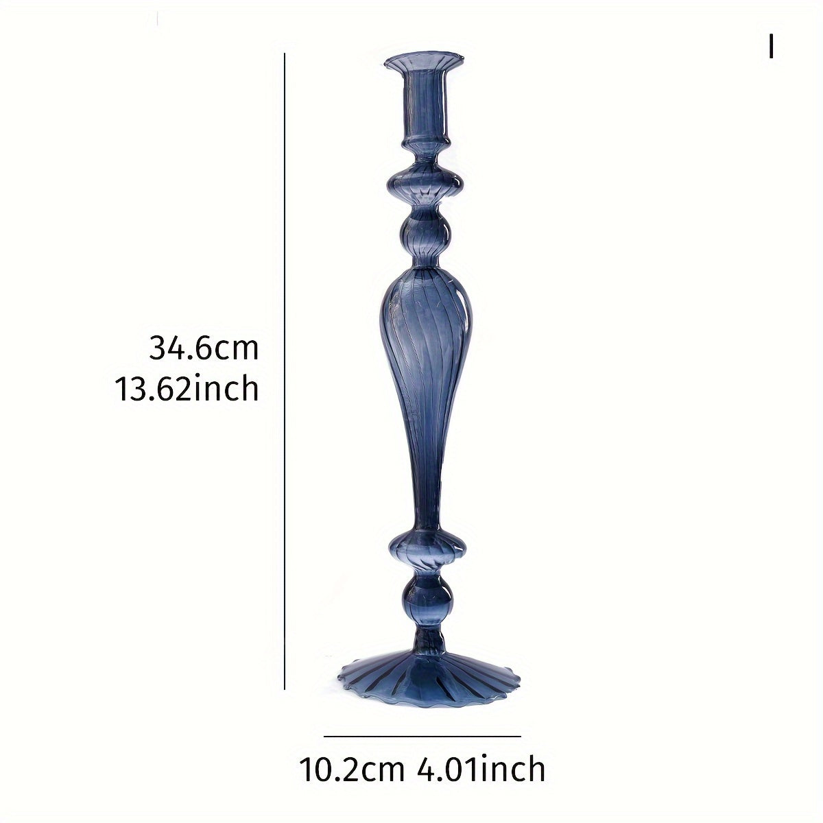 chandelier bleu petrole long