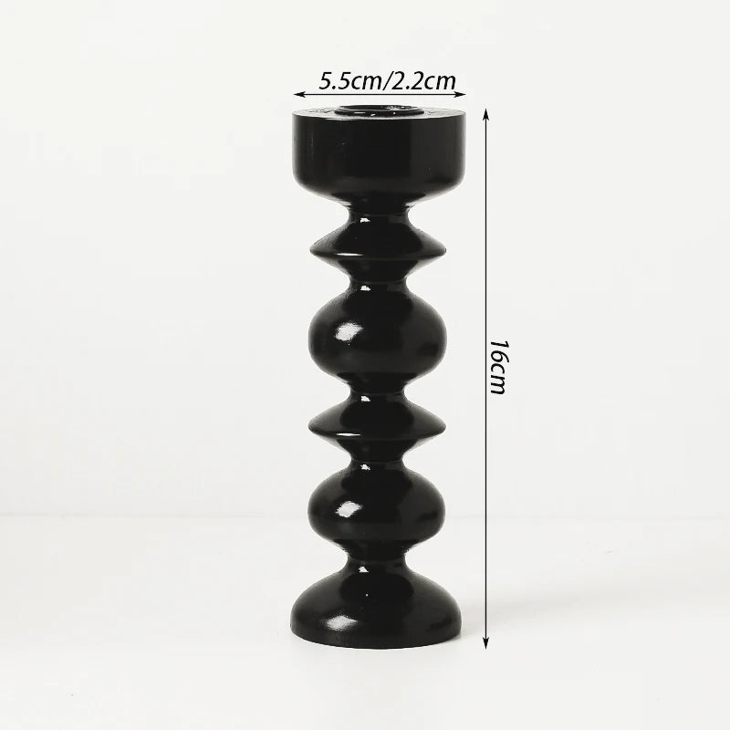 chandelier bois noir M