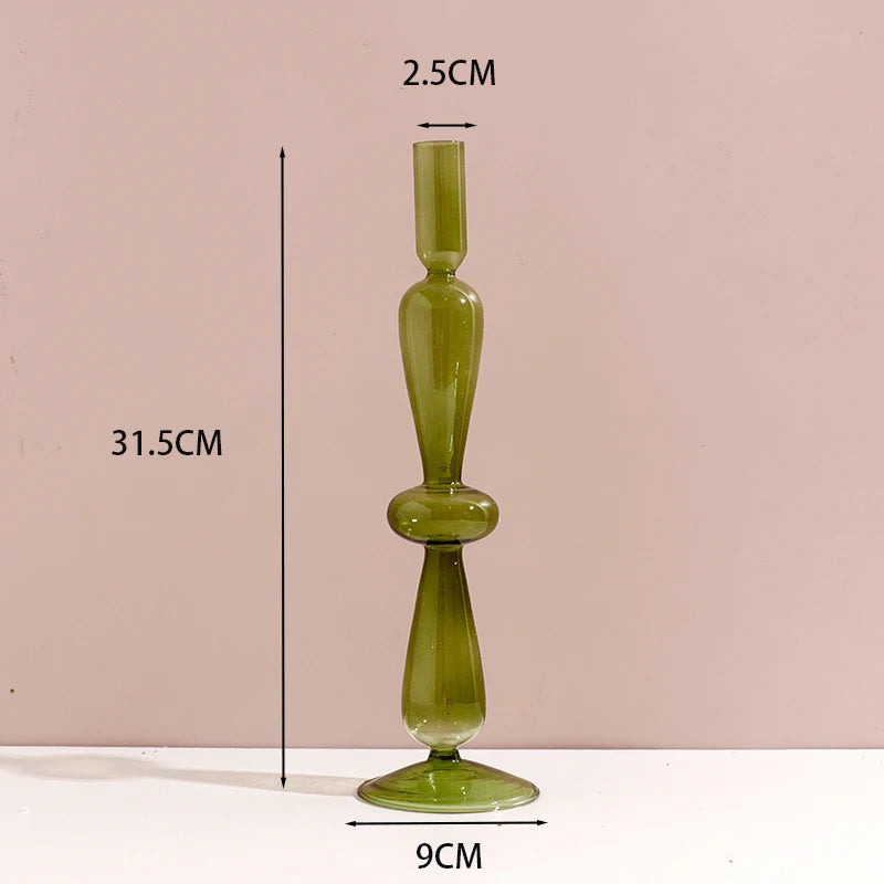 chandelier bulle verre vert olive