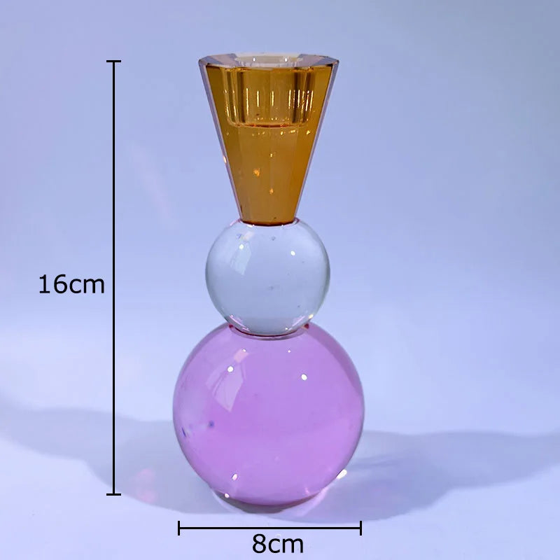 chandelier cristal rose orange - Esprit Chandelier