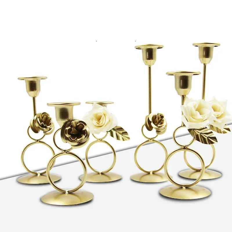 chandelier fleuri dores