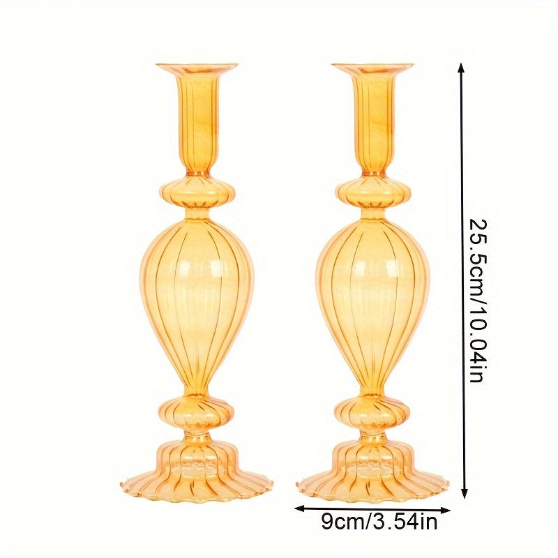 chandelier goutte verre strie orange retro