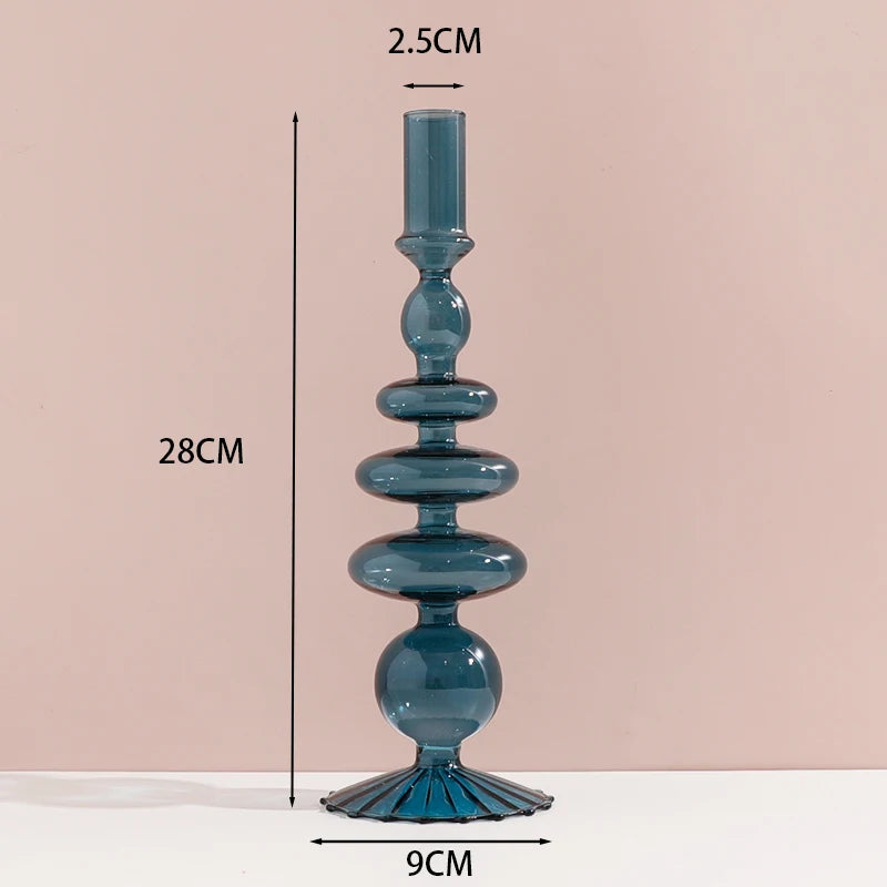 chandelier long lace bleu canard