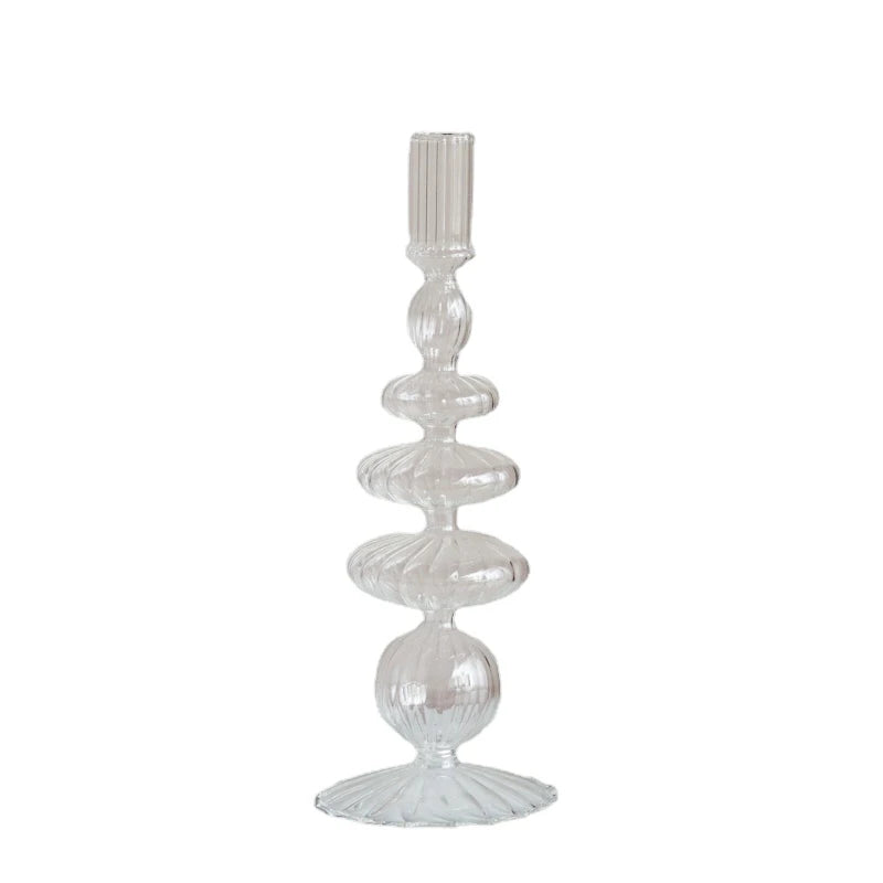 chandelier long lace verre strie