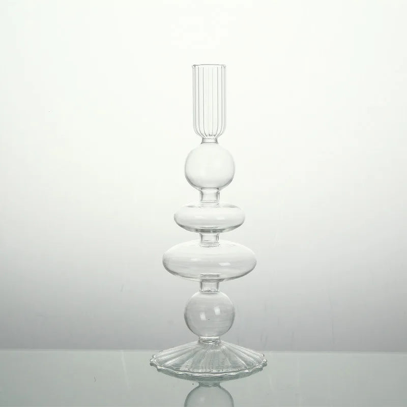 chandelier long lace verre transparent