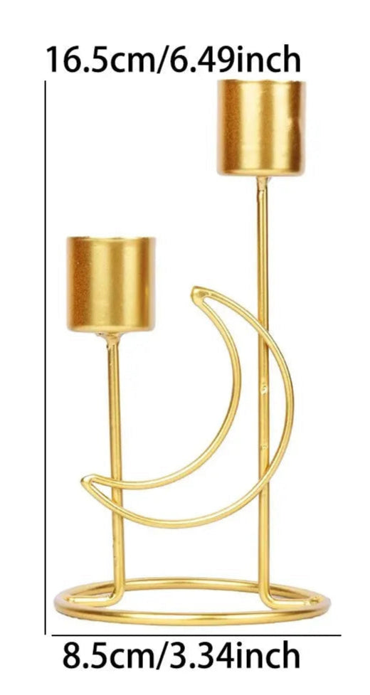chandelier lune dore
