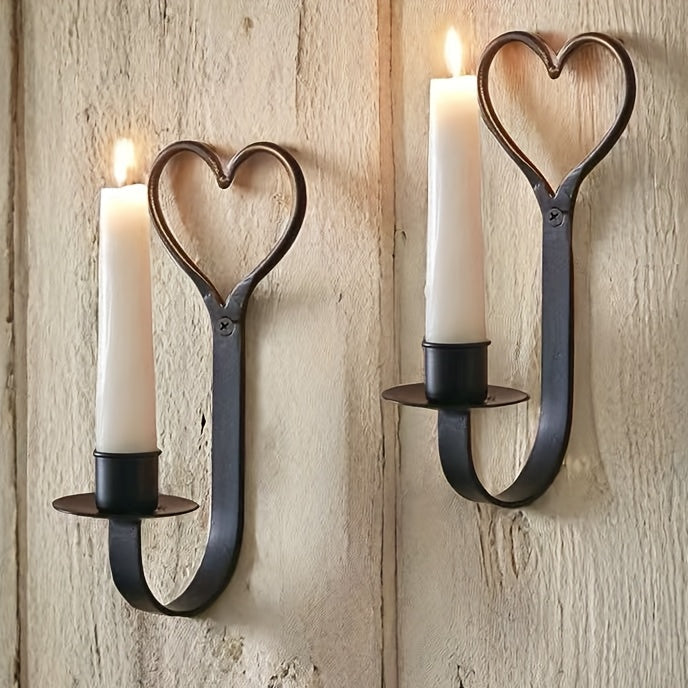 chandelier mural noir coeur - Esprit Chandelier