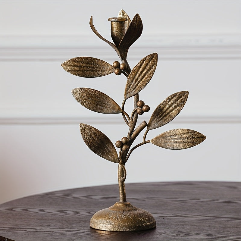 chandelier plantes dorees