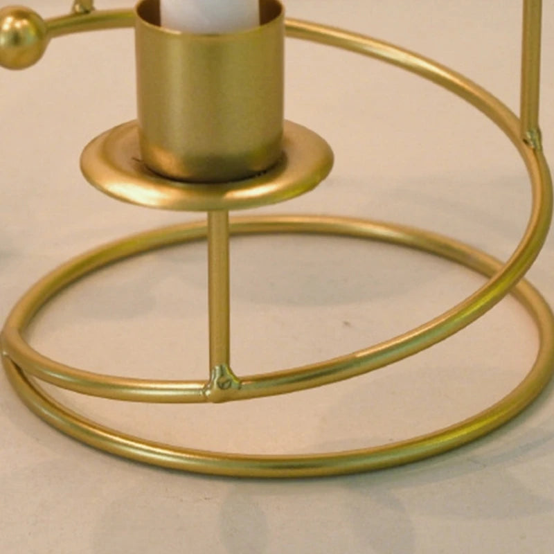 chandelier spirale dorée