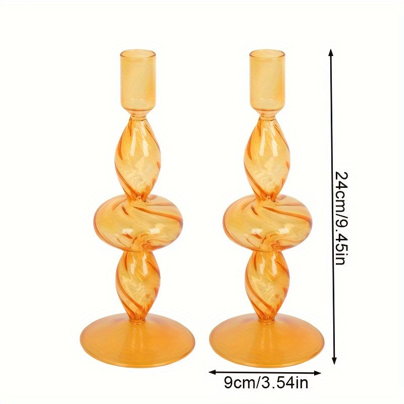 chandelier strie orange retro