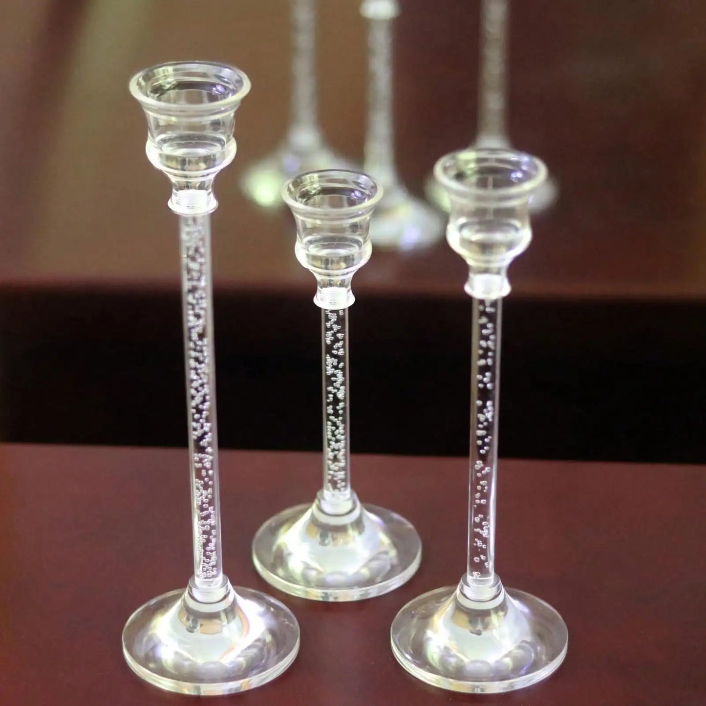 chandelier tige verre vintage