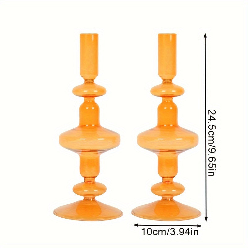 chandelier verre anneau orange retro