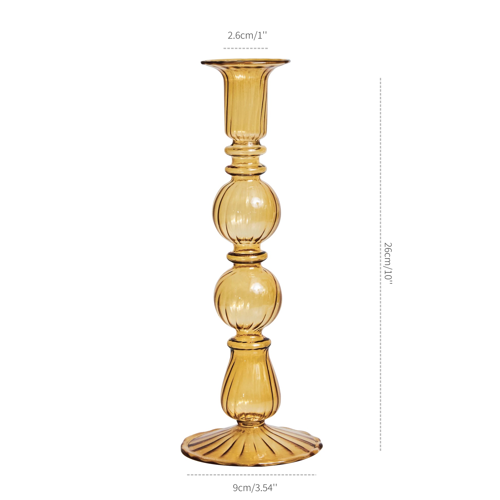 chandelier verre ocre champagne