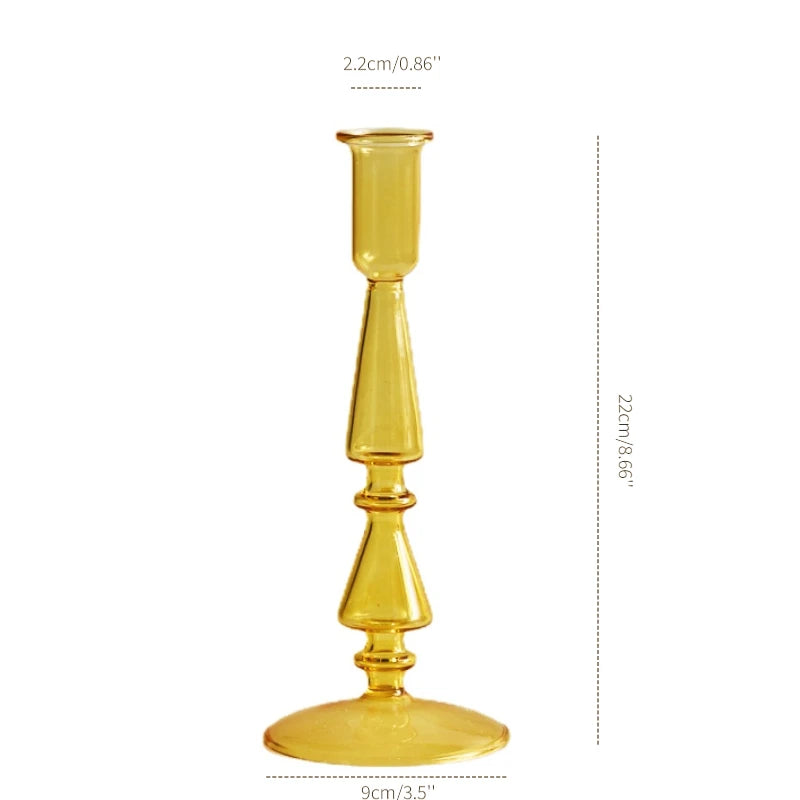 chandelier verre ocre jaune