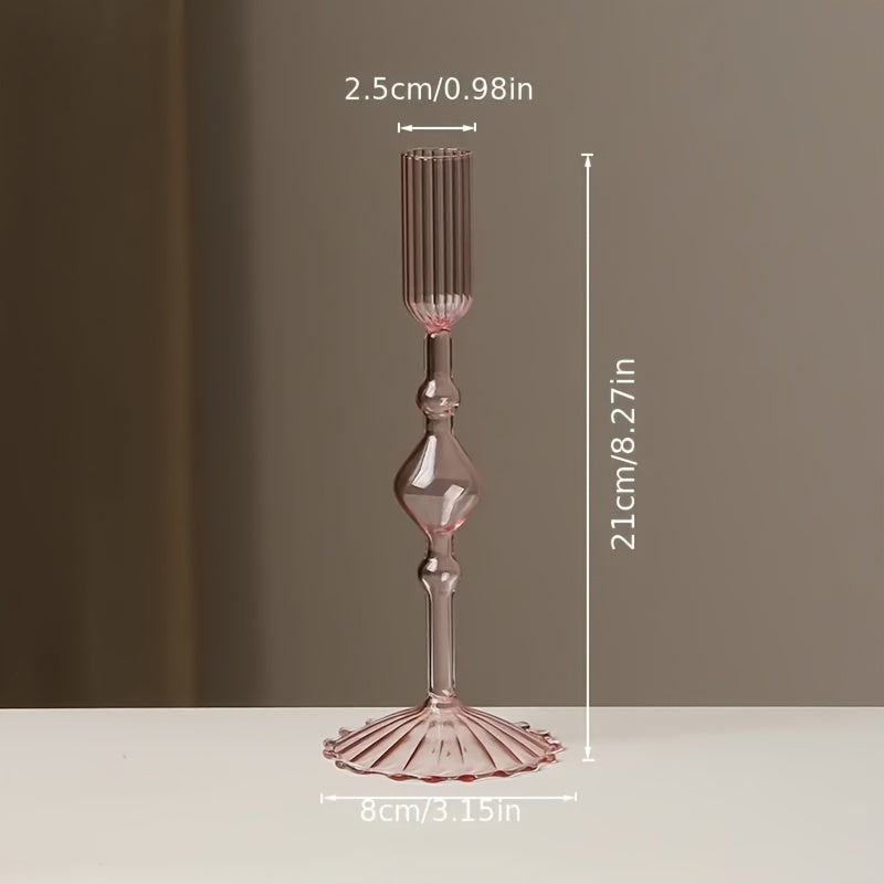 chandelier verre rose