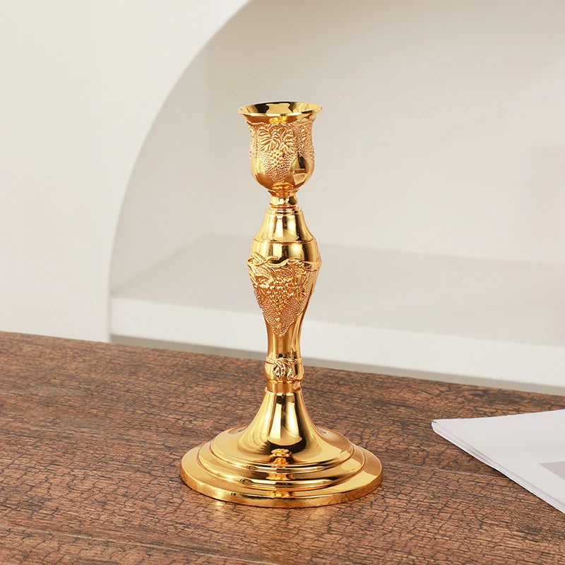 chandelier vignes dore