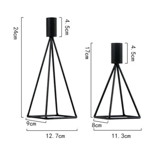 chandeliers noir pyramide format