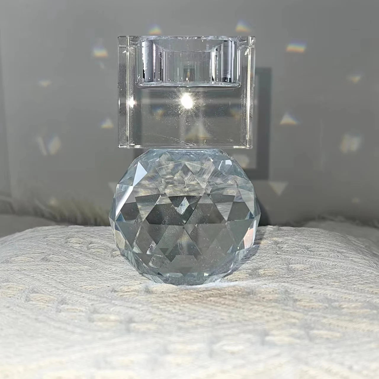 decor bougeoir cristal attrape soleil Esprit Chandelier