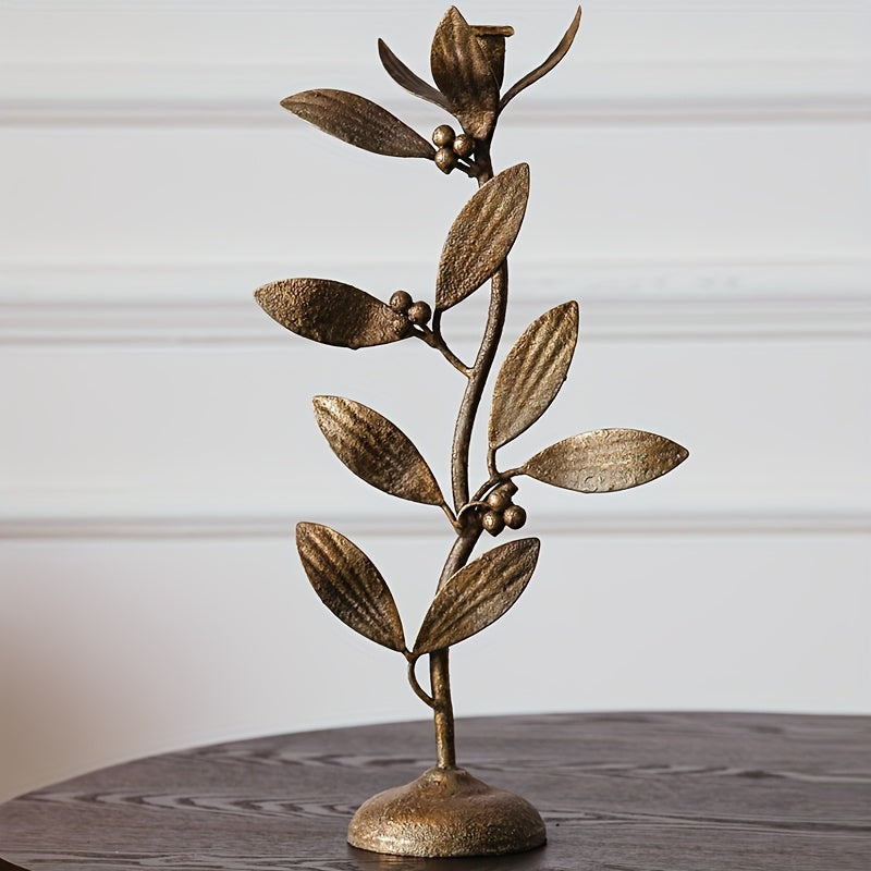 decor feuille doree chandelier